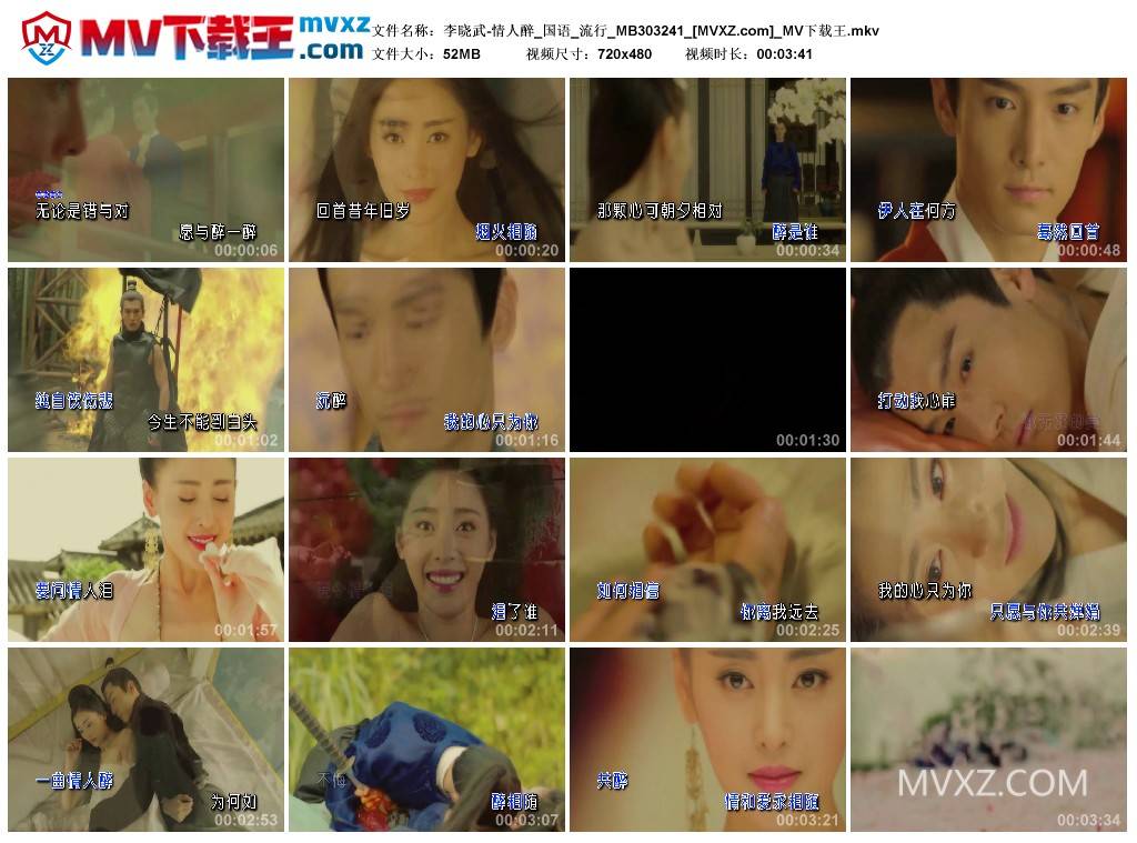 李晓武-情人醉_国语_流行_MB303241